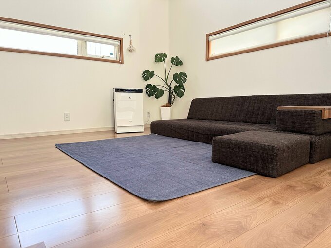 目線の高さに窓がないのでリラックスできる