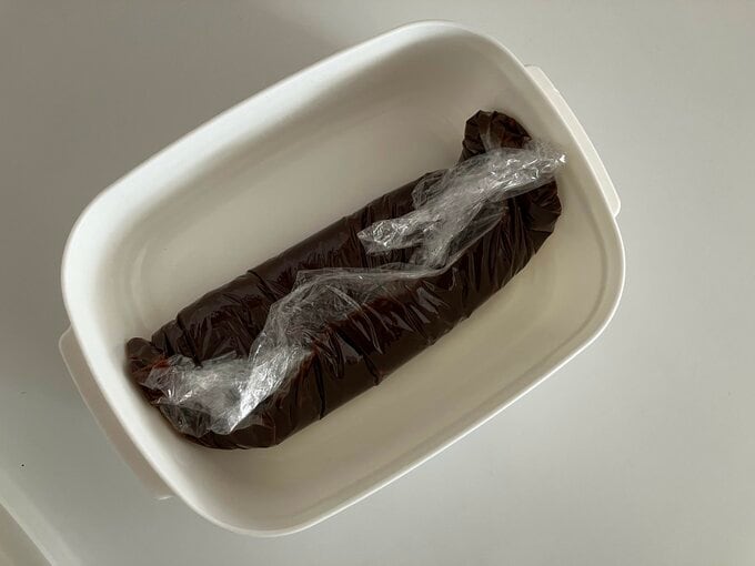 なかなか棒状にならない場合は一度冷蔵庫へ