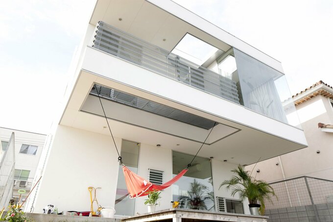 ハンモックのあるアウターリビング