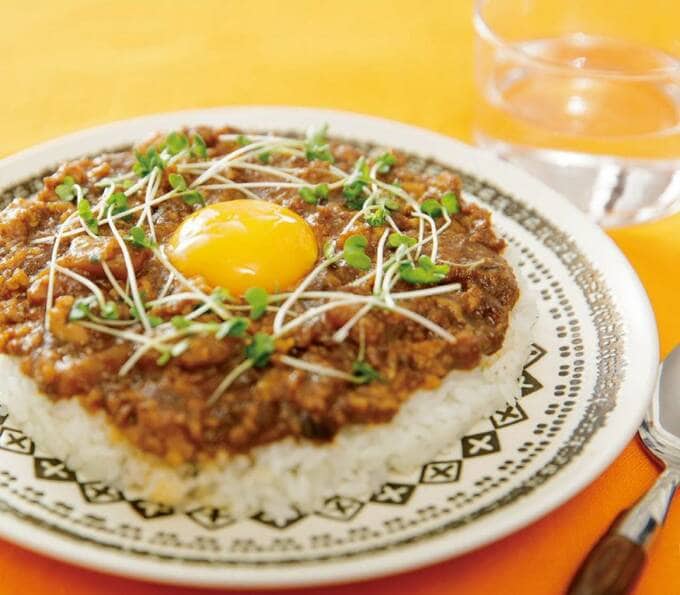 とろとろ卵のみそキーマカレー
