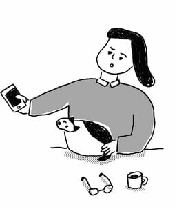 まずはスマホ老眼危険度チェック