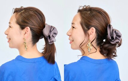 40代50代、「ひとつ結び」でこんなに華やか。2つのコツで簡単ヘアアレンジ