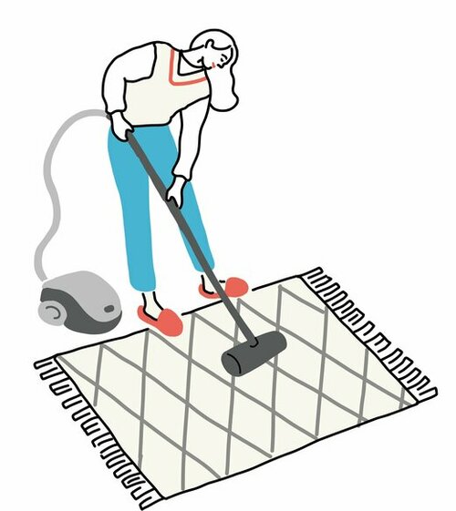 ほこりは事前にとる