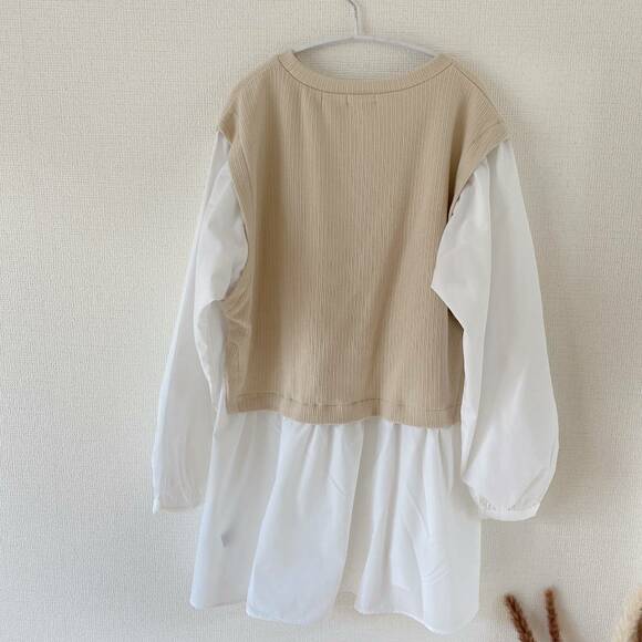 ベストコンビネーションチュニック後ろ姿