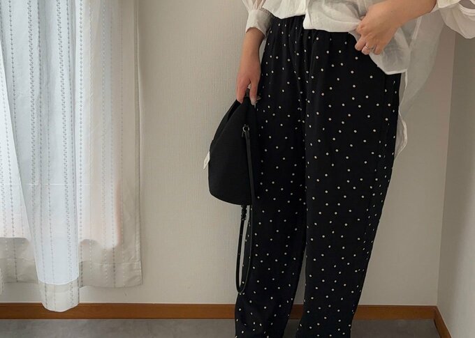 ドットリネンパンツ