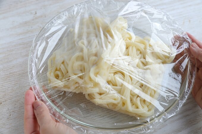 うどんをチン