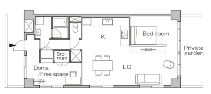 リノベーション後の間取り図