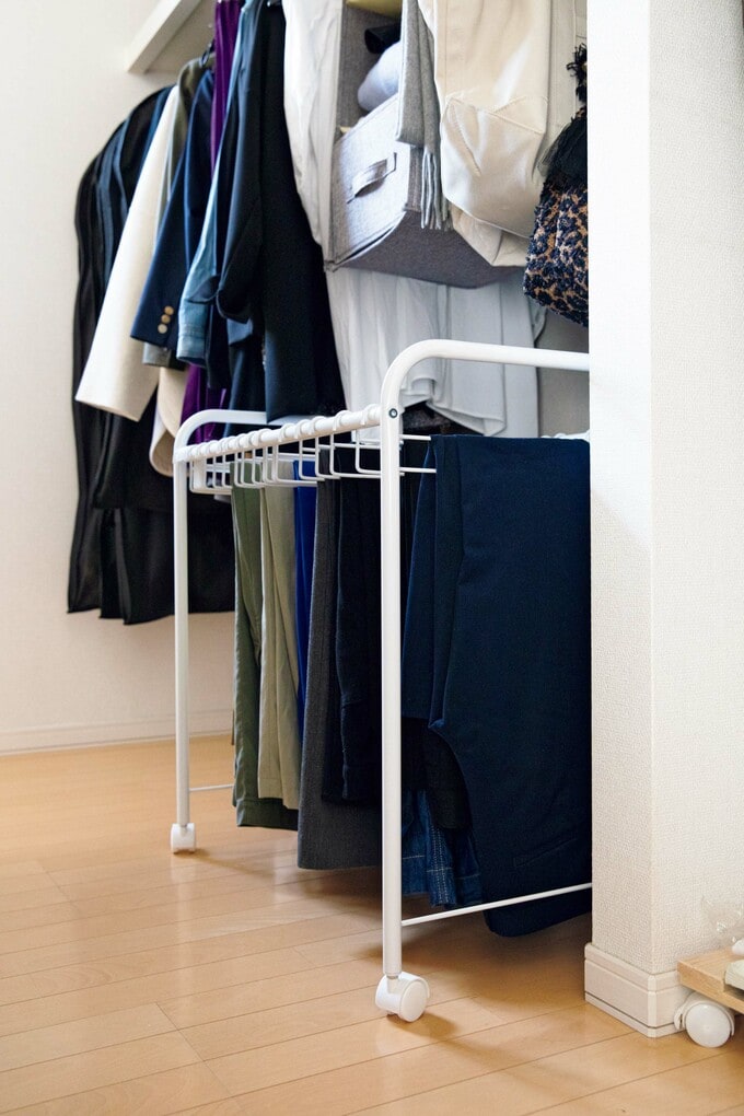 収納用品はすべてキャスターつき