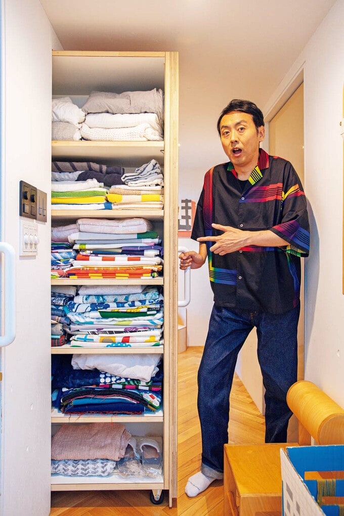 大量のファブリック