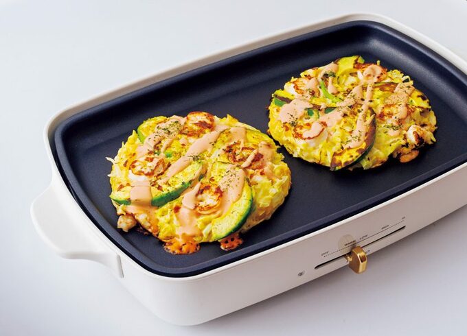 エビとアボカドのお好み焼き