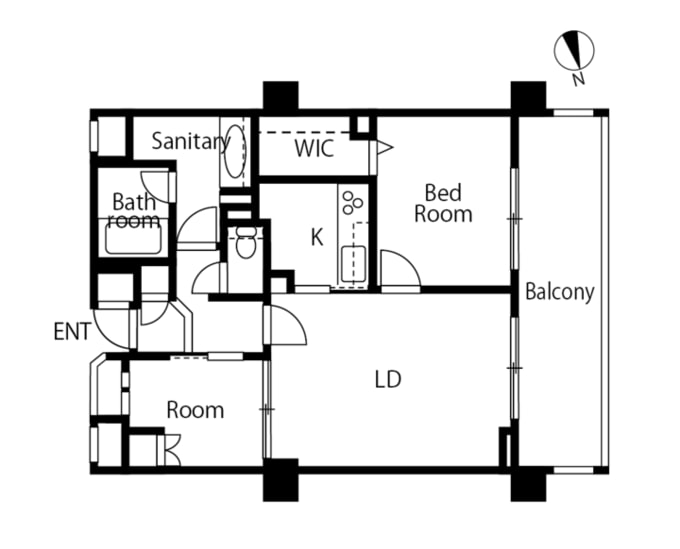 リノベーション前の間取り図