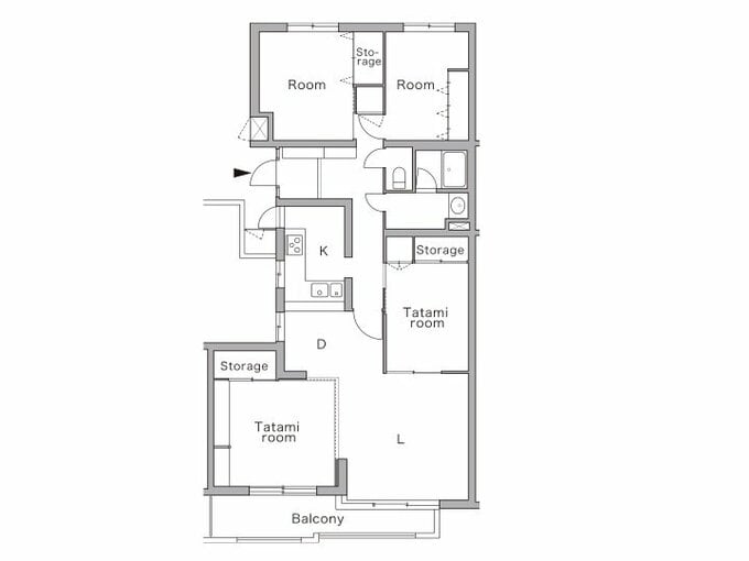 リノベーション前の間取り図