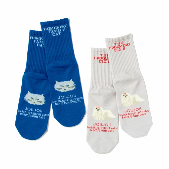 レイニーサニーデイ 撥水ソックス LOGO