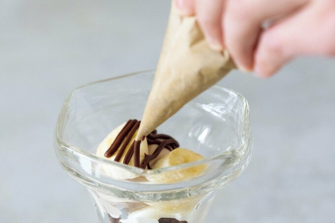 チョコをかける