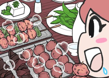 居酒屋で絶品「焼き鳥」を堪能…5つ見つけたらエラい＜間違い探し＞