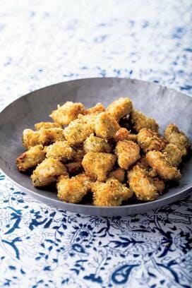 鶏胸のマヨ衣青のりフライ。揚げ焼きでつくるからラクちん！