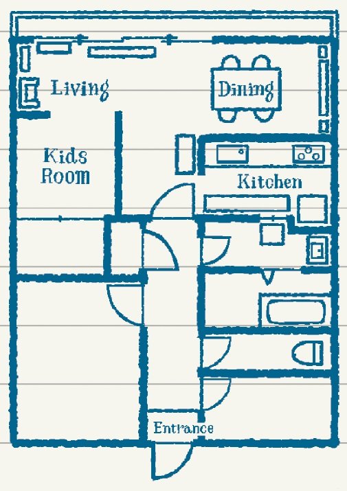 parameguさん宅の間取り図