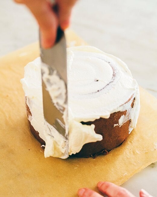 ストライプケーキの作業工程画像