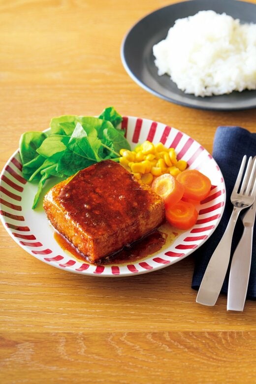 厚揚げガーリックステーキ