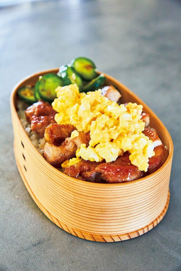 お弁当お肉に卵