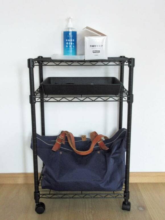 スチールラック黒