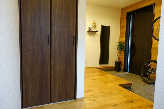 筆者の玄関回り