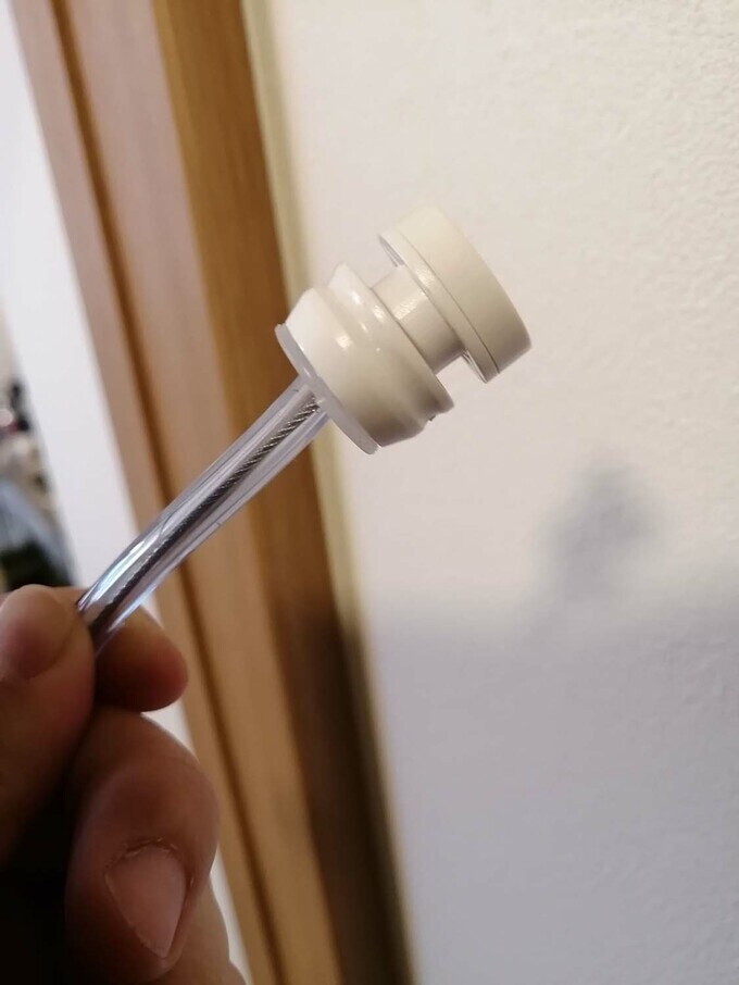 シリコンチューブを巻いた洗濯ワイヤー