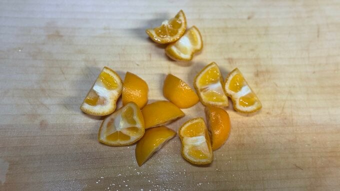 金柑の縦切り