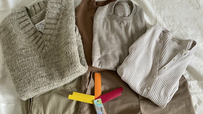 ベージュの色みの違い