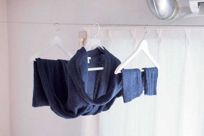 ハンガーを3本使用