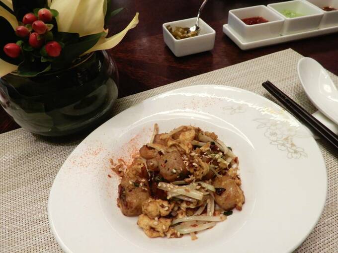 大根餅のXO醤炒め