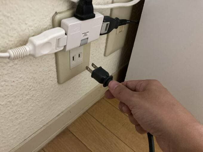 電源タップにコンセント