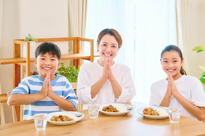 親子3人