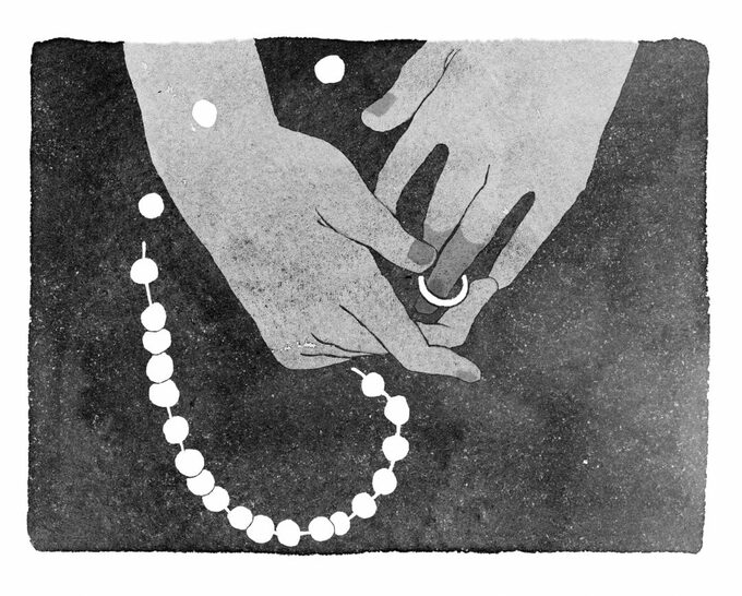 婚約指輪のイラスト