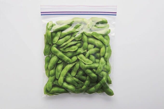 保存袋に枝豆