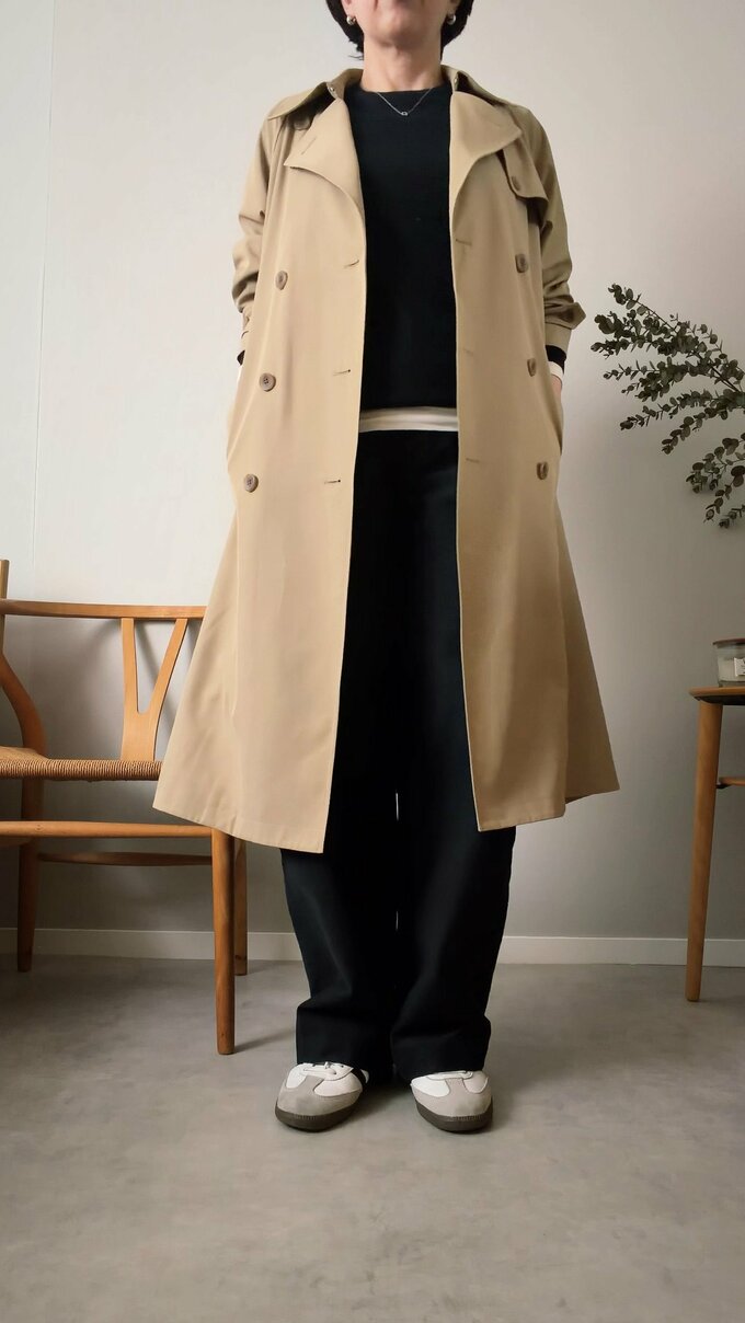 トレンチコートコーデ