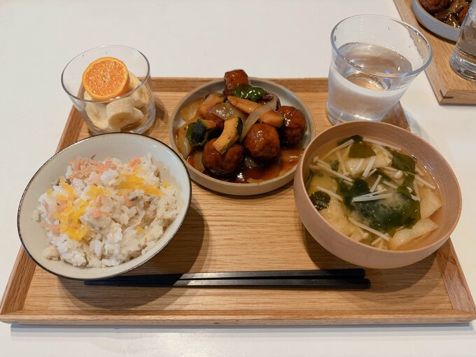 ミールキットでつくった食事