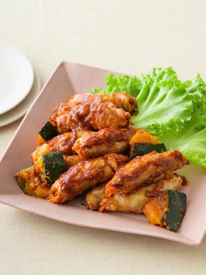 ニンジンのポーク巻き