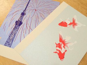 紙選びは清涼感を意識して