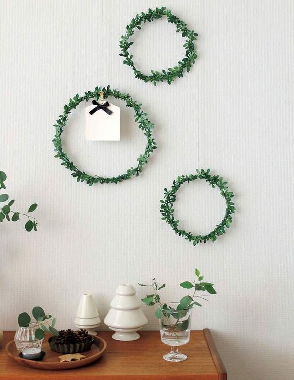 ラウンド型グリーン3つ