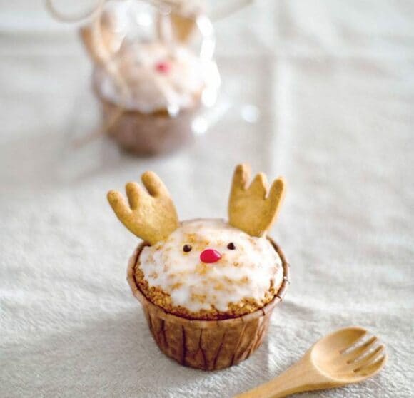 トナカイカップケーキ