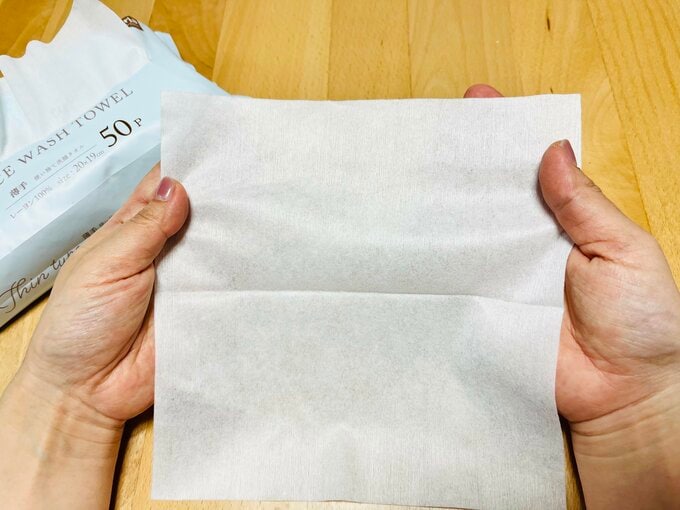 使い捨て洗顔タオル薄手タイプ50枚入り