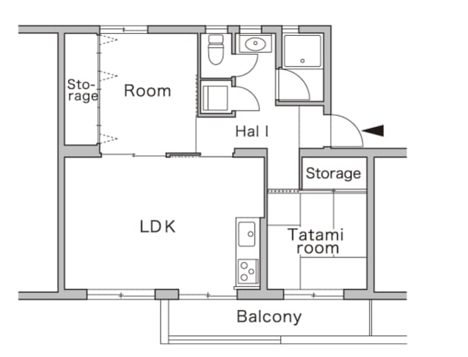 リノベーション前の間取り図