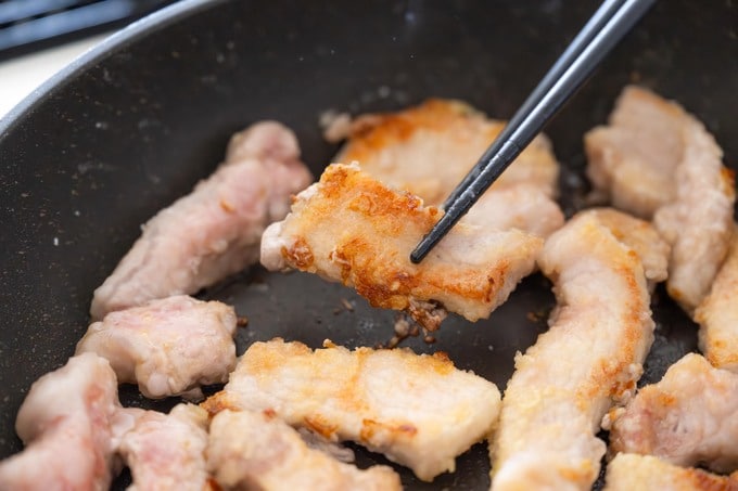 フライパンで焼く