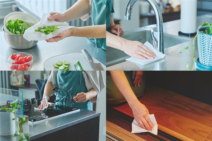 洗って使えるキッチンペーパーの使い方