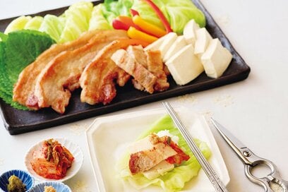 大原千鶴さん流「春キャベツ」で巻くサムギョプサルレシピ。シャキッとした歯ざわりが絶品