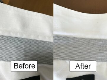 ワイシャツの皮脂汚れが驚くほど落ちる。石けんとスポンジで簡単