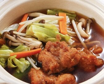 「冷凍から揚げ」でうま味たっぷり鍋が完成。ポン酢で簡単／小田真紀子さんのレシピ