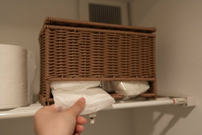トイレ用収納カゴ