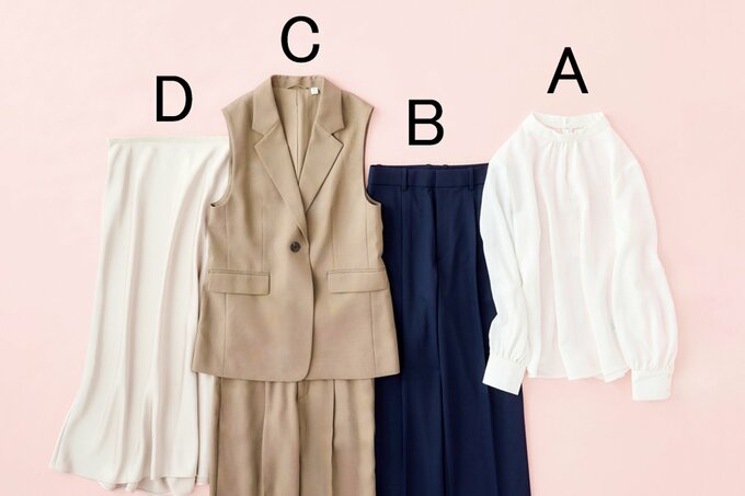 並べられた洋服